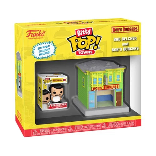 Bob's Burgers Bob Belcher and Bob's Burgers Funko Bitty Pop! Town (ETA MARCH / APRIL 2025)