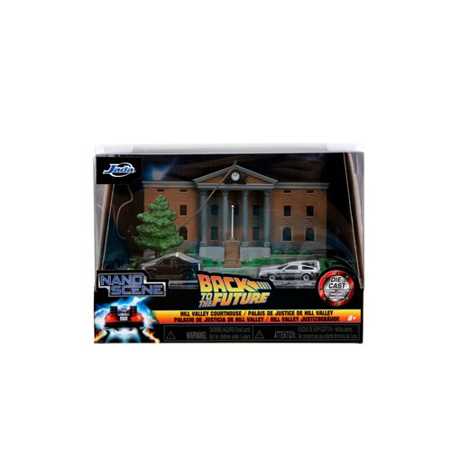 Back to the Future Hill Valley Courthouse Nano Hollywood Rides Nano Scene Diorama with Vehicles