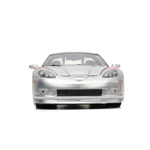 Bigtime Muscle 2006 Chevrolet Corvette Z06 Candy Silver 1:24 Scale Die-Cast Metal Vehicle (ETA JANUARY 2025)