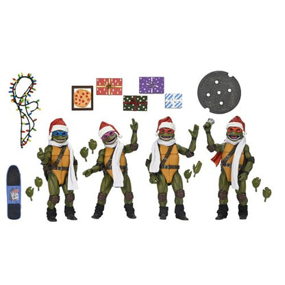 Teenage Mutant Ninja Turtles (1990 Movie) Dimension X-mas Vacation 7-Inch Scale Action Figure 4-Pack (PREORDER)