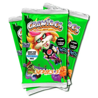 Craniacs Series 3 Skullblam Blaster Box Trading Card