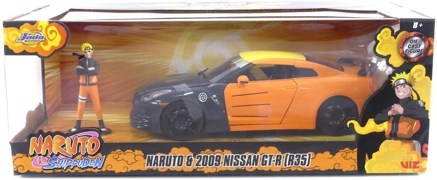 Naruto 1:24 2009 Nissan GT-R(R35) Die-Cast Car & 2.75" Naruto Figure