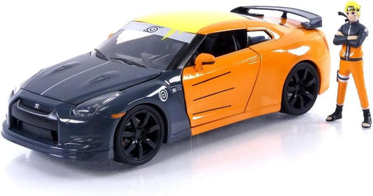 Naruto 1:24 2009 Nissan GT-R(R35) Die-Cast Car & 2.75" Naruto Figure