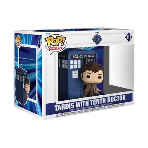 Doctor Who | TARDIS with Tenth Doctor Deluxe Funko Pop Ride #318 Specialty | Funko | PREORDER