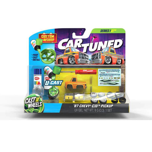 Car Tuned Series 1 Custom Shop – 1987 Chevy C10 | 1:64 Die-Cast Collectible