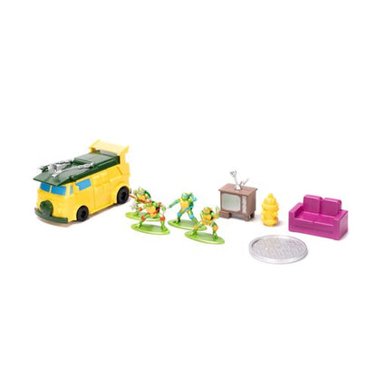 Teenage Mutant Ninja Turtles Nano Scene with 4 Nano MetalFigs Playset