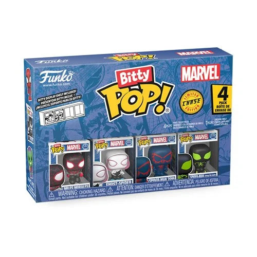 Spider-Man Miles Morales Funko Bitty Pop! Mini-Figure 4-Pack