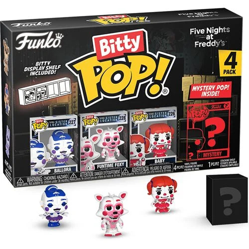 Five Nights at Freddy's Ballora Funko Bitty Pop! Mini-Figure 4-Pack (ETA MAY/ JUNE 2024)