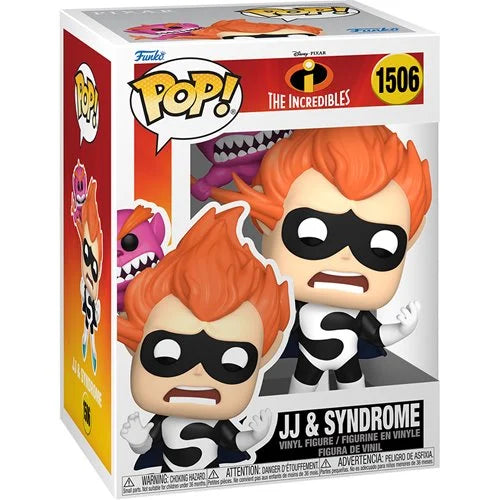 The Incredibles 20th Anniversary JJ and Syndrome Funko Pop! Vinyl Figure #1506 (ETA NOVEMBER / DECEMBER 2024)