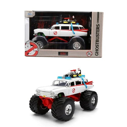 Hollywood Rides Ghostbusters Ecto-1 Monster Truck 1:24 Scale Die-Cast Metal Vehicle