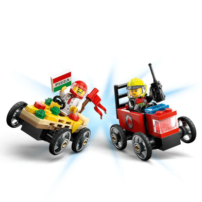 LEGO 60458 Pizza vs. Fire Truck Race Car Pack (ETA JANUARY / FEBRUARY 2025)