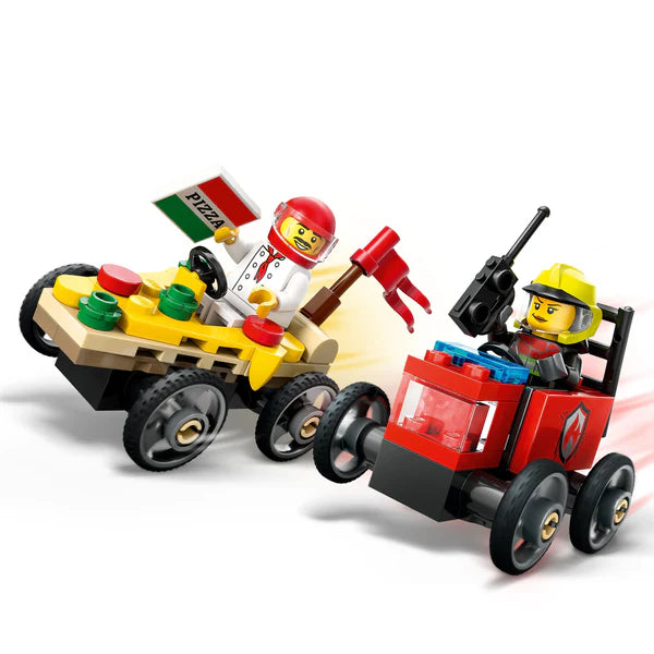 LEGO 60458 Pizza vs. Fire Truck Race Car Pack (ETA JANUARY / FEBRUARY 2025)