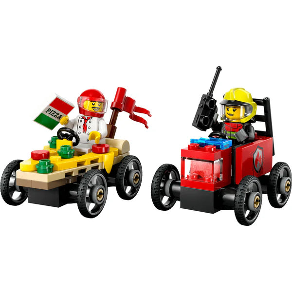 LEGO 60458 Pizza vs. Fire Truck Race Car Pack (ETA JANUARY / FEBRUARY 2025)