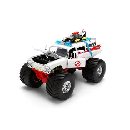 Hollywood Rides Ghostbusters Ecto-1 Monster Truck 1:24 Scale Die-Cast Metal Vehicle