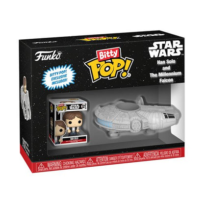 Star Wars Han Solo with Millennium Falcon Bitty Pop! Ride | Funko