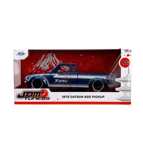 JDM Tuners 1972 Datsun 620 Pickup Gloss Blue 1:24 Scale Die-Cast Metal Vehicle
