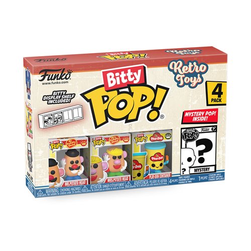 Retro Toys Mr. Potato Head Funko Bitty Pop! Mini-Figure 4-Pack