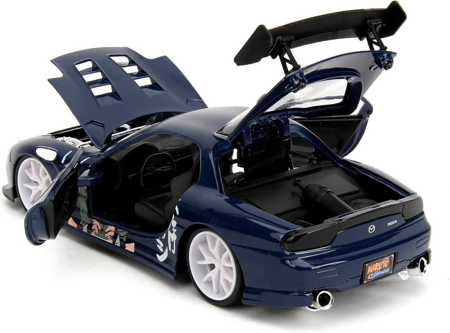 Naruto 1:24 1993 Mazda RX-7 Die-Cast Car & 2.75" Kakashi Figure