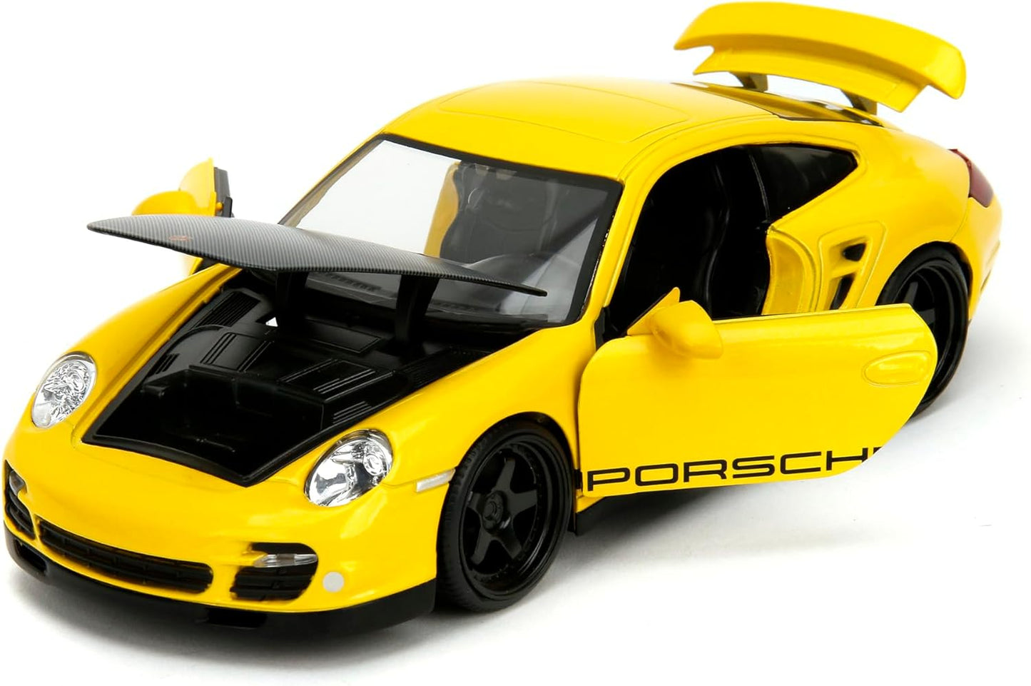 Hyper-Spec 1:24 2007 Porsche 911 Turbo 997 Die-Cast Car (Yellow)