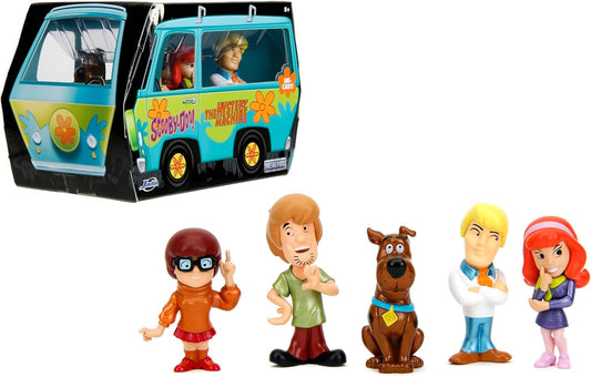 Scooby-Doo 2 1/2-Inch MetalFigs Die-Cast Metal Mini-Figure 5-Pack – Shaggy, Scooby, Daphne, Velma, Fred – Die-Cast Figures – Collectible Display