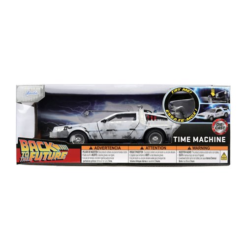 Hollywood Rides Back to the Future Time Machine Frosted 1:24 Die-Cast Metal Vehicle