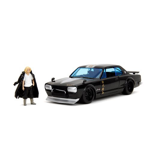 Tokyo Revengers 1971 Nissan Skyline GT-R 1:24 Scale Die-Cast Metal Vehicle with Mikey Figure