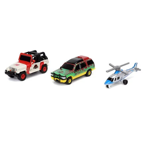Jurassic Park Nano Hollywood Rides Vehicle 3-Pack