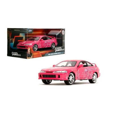Fast and Furious 1995 Honda Integra Type R Suki's Pink Design 1:24 Scale Die-Cast Metal Vehicle
