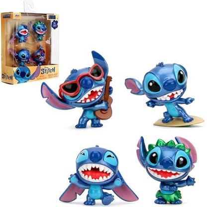 Lilo & Stitch Stitch Metalfigs 2 1/2-Inch Die-Cast Metal Mini-Fgure 4-Pack