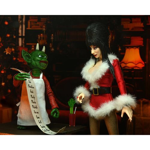 Elvira Very Scary Xmas Elvira 8-Inch Clothed Action Figure (ETA MARCH / APRIL 2025)