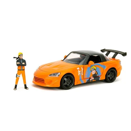 Naruto: Shippuden 2001 Honda S2000 1:24 Scale Die-Cast Metal Vehicle with Figure