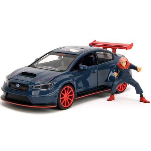 Jujutsu Kaisen 2016 Subaru WRX STI 1:24 Scale Die-Cast Metal Vehicle with Yuji Itadori Figure (ETA JANUARY 2025)