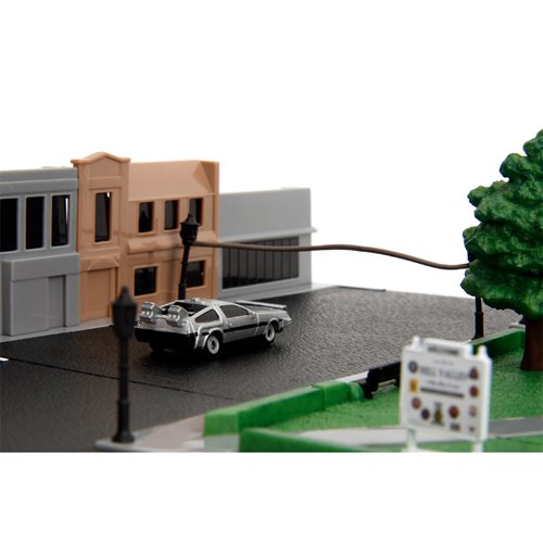 Back to the Future Hill Valley Courthouse Nano Hollywood Rides Nano Scene Diorama with Vehicles