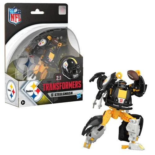 PREORDER - Transformers NFL Pittsburgh Steelers Steelmash Action Figure – PREORDER March 2026 – Licensed NFL Toy