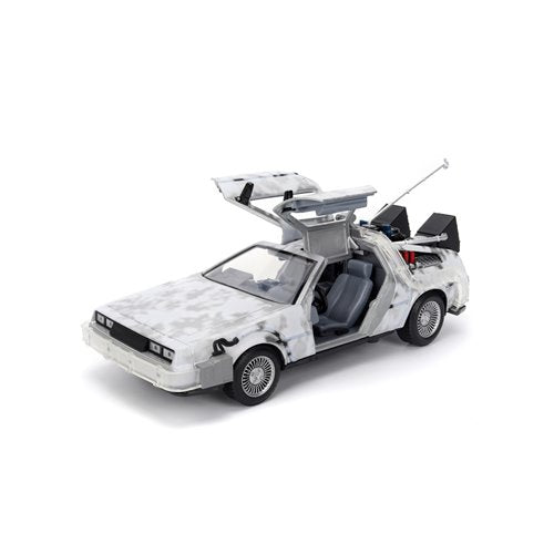Hollywood Rides Back to the Future Time Machine Frosted 1:24 Die-Cast Metal Vehicle