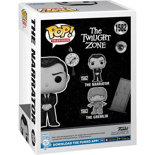 The Twilight Zone 1959 The Narrator Funko Pop! Vinyl Figure #1582 (ETA JANUARY / FEBRUARY 2025)