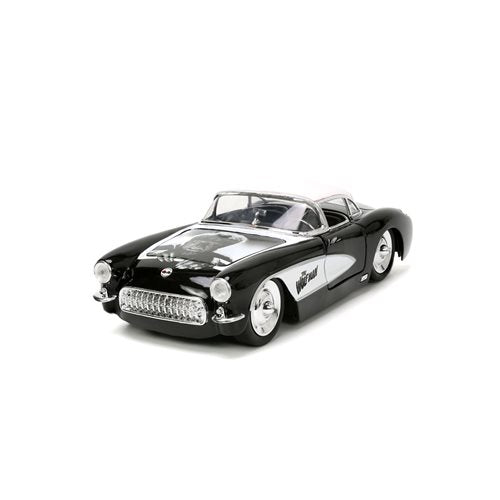 Hollywood Rides Universal Monsters Wolfman 1957 Chevrolet Corvette 1:24 Scale Die-Cast Metal Vehicle with Figure