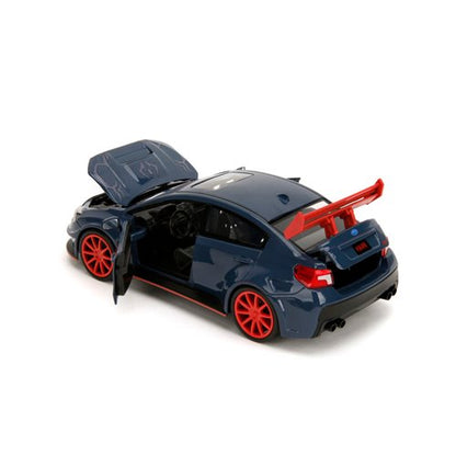 Jujutsu Kaisen 2016 Subaru WRX STI 1:24 Scale Die-Cast Metal Vehicle with Yuji Itadori Figure (ETA JANUARY 2025)