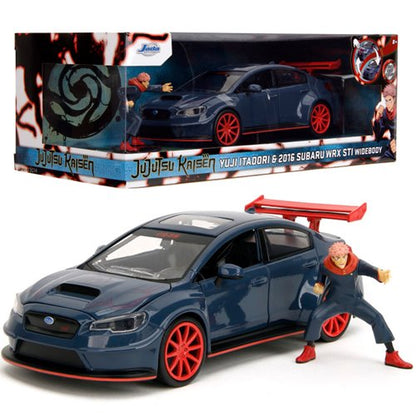 Jujutsu Kaisen 2016 Subaru WRX STI 1:24 Scale Die-Cast Metal Vehicle with Yuji Itadori Figure (ETA JANUARY 2025)