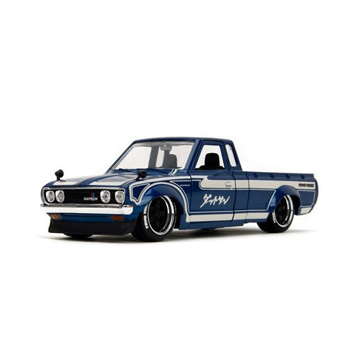 JDM Tuners 1972 Datsun 620 Pickup Gloss Blue 1:24 Scale Die-Cast Metal Vehicle (ETA JANUARY 2025)