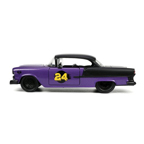 Bigtime Muscle 1955 Chevrolet Bel-Air Metallic Purple and Gold 1:24 Scale Die-Cast Metal Vehicle (ETA JANUARY 2025)