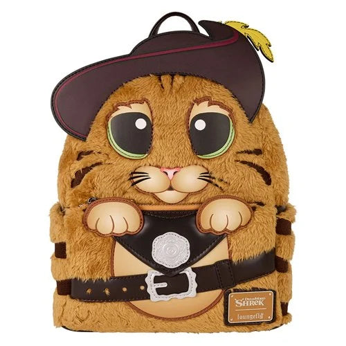 Shrek Puss In Boots Cosplay Faux Fur Mini-Backpack