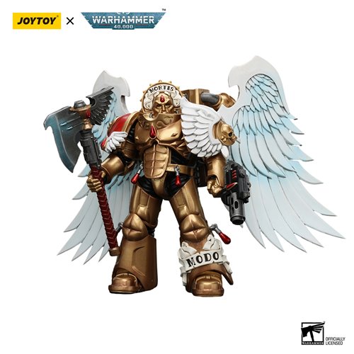 Joy Toy Warhammer 40,000 Blood Angels Sanguinary Guard with Encarmine Axe and Inferno Pistol 1:18 Scale Action Figure (ETA January / February 2025)