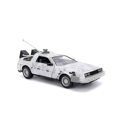 Hollywood Rides Back to the Future Time Machine Frosted 1:24 Die-Cast Metal Vehicle
