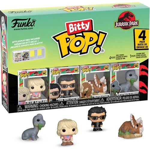 Jurassic Park Triceratops Bitty Pop! Mini-Figure 4-Pack | Funko
