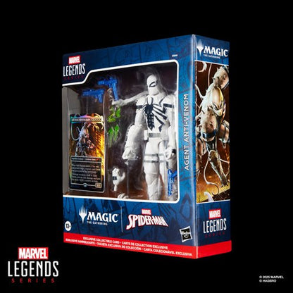 Spider-Man Marvel Legends Series Magic: The Gathering Agent Anti-Venom 6-Inch Action Figure and Card