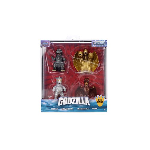 Godzilla Wave 1 MetalFigs 2 1/2-Inch Die-Cast Metal Mini-Figure 4-Pack