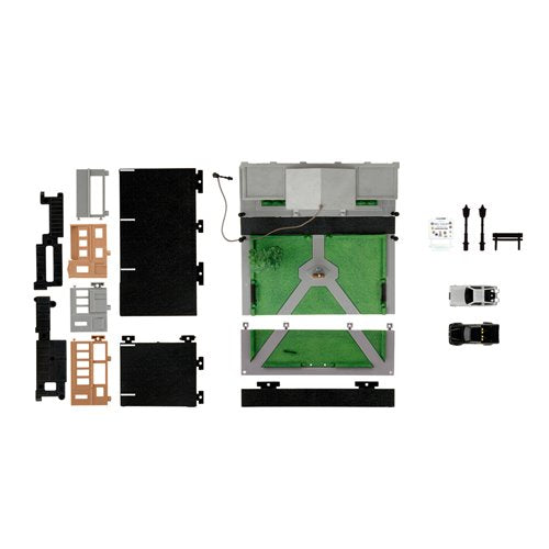 Back to the Future Hill Valley Courthouse Nano Hollywood Rides Nano Scene Diorama with Vehicles