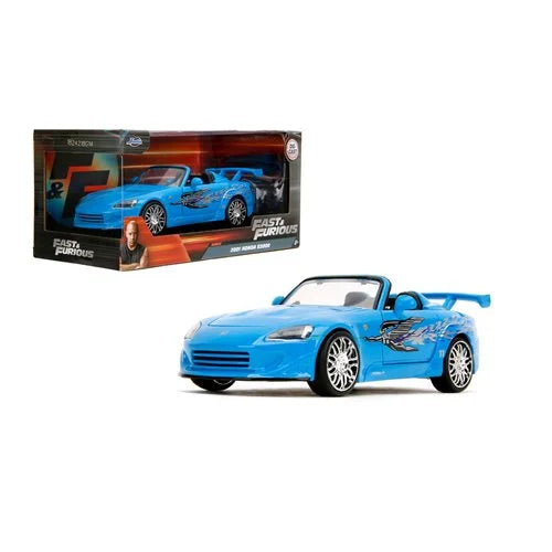 Fast and Furious 2001 Honda S2000 Mia's Blue Design 1:24 Scale Die-Cast Metal Vehicle