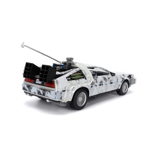 Hollywood Rides Back to the Future Time Machine Frosted 1:24 Die-Cast Metal Vehicle